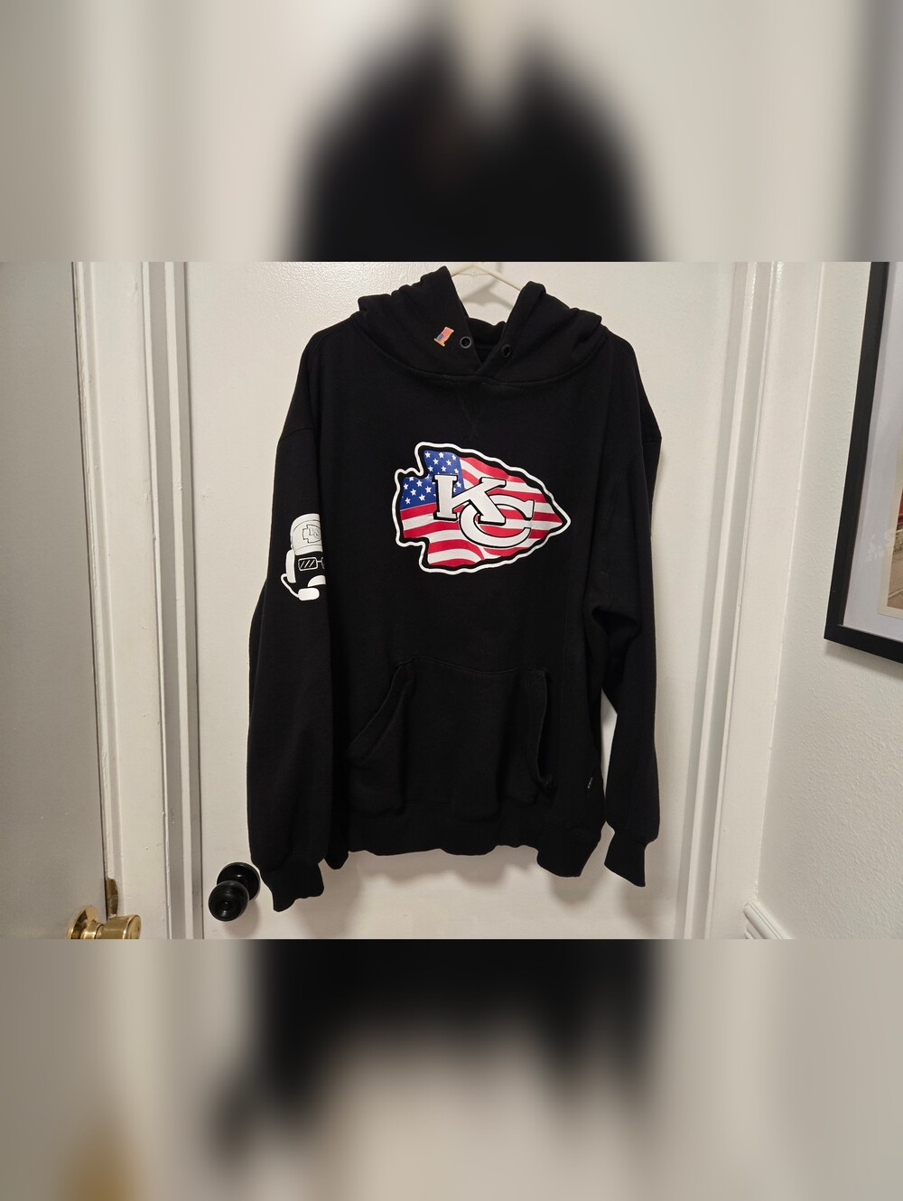 Kansas City Chiefs Champs Sports Gear Patriotic Hoodie Mens Sz 3XL